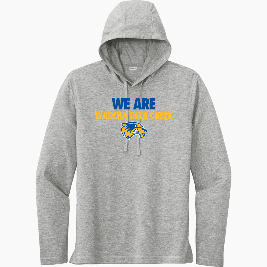 WADENA DEER CREEK HIGH SCHOOL WOLVERINES Sport-Tek Men's PosiCharge Tri-Blend Long Sleeve Hoodie Tee