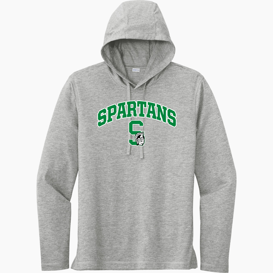 WEST MONONA HIGH SCHOOL SPARTANS Sport-Tek Men's PosiCharge Tri-Blend Long Sleeve Hoodie Tee