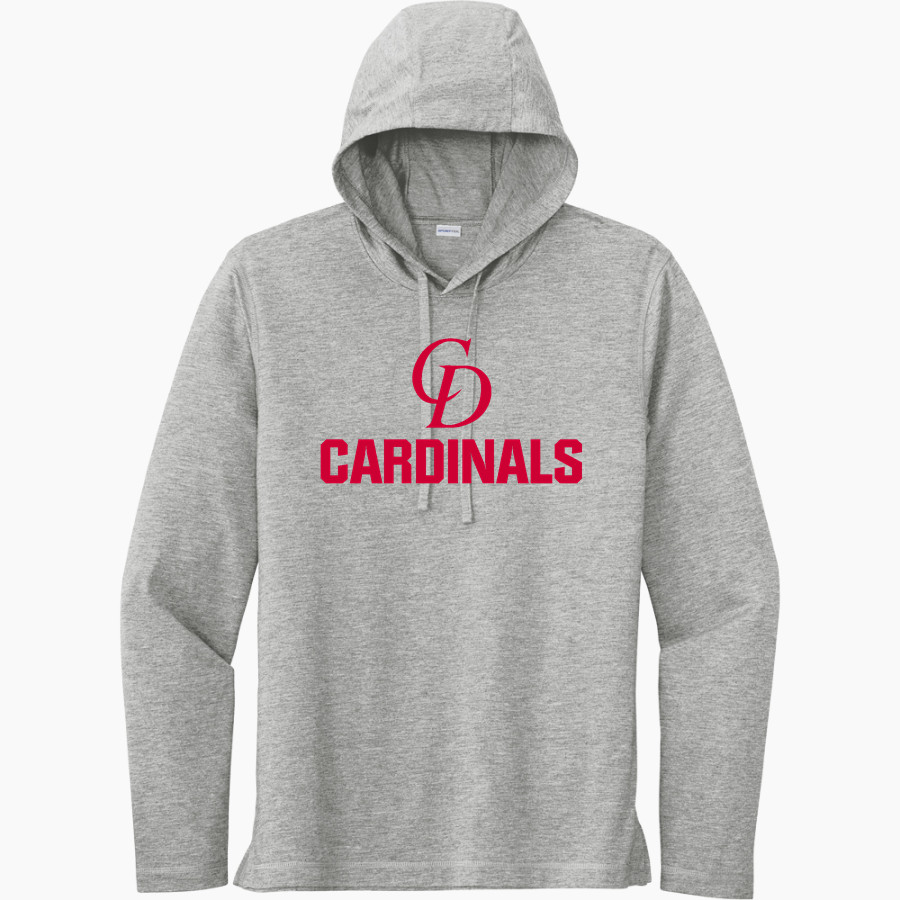 Central Decatur Cardinals Sport-Tek Men's PosiCharge Tri-Blend Long Sleeve Hoodie Tee