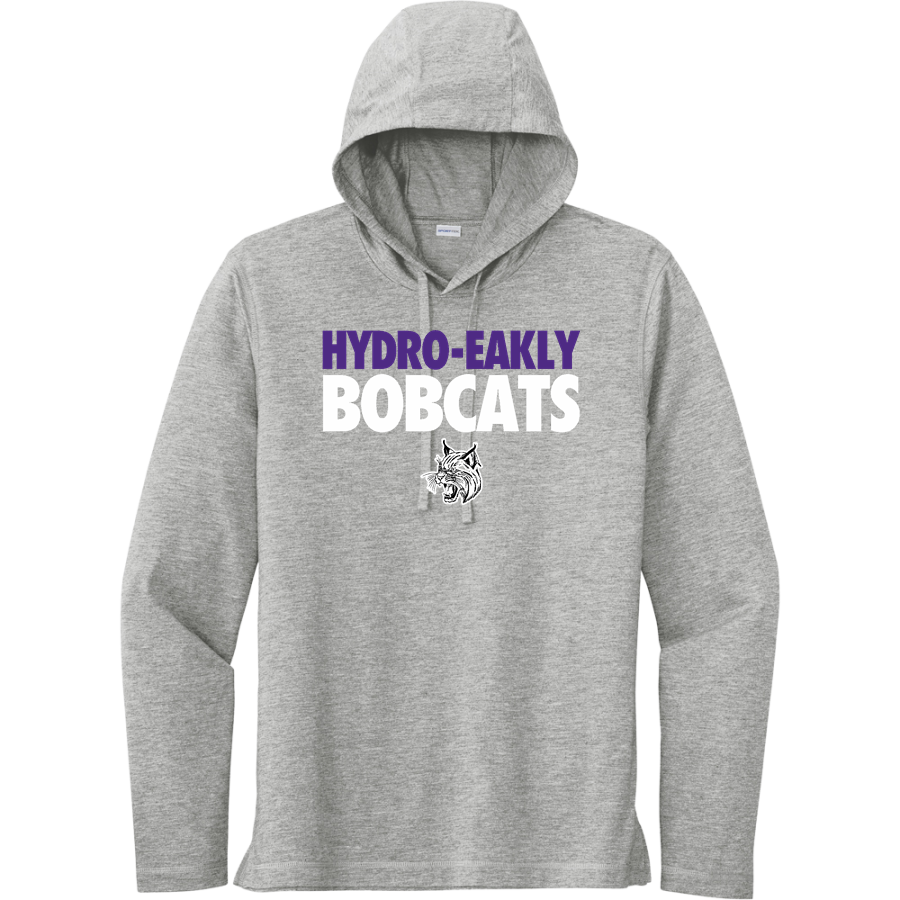 HYDRO-EAKLY HIGH SCHOOL BOBCATS <span class="pdp-name-mascot">HYDRO - EAKLY BOBCATS</span> Sport-Tek Men's PosiCharge Tri-Blend Long Sleeve Hoodie Tee