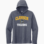 CLAWSON HIGH SCHOOL TROJANS Sport-Tek Men's PosiCharge Tri-Blend Long Sleeve Hoodie Tee Front Thumbnail