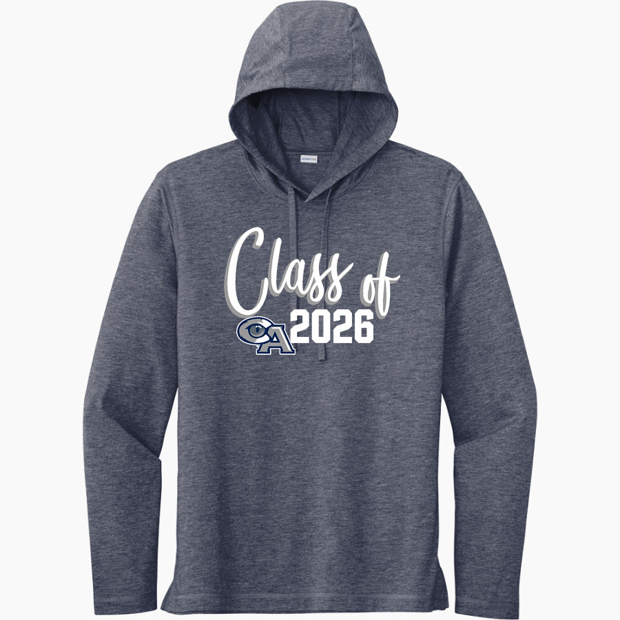 Official Online Store <span class="pdp-name-mascot">Cheshire Academy</span> Sport-Tek Men's PosiCharge Tri-Blend Long Sleeve Hoodie Tee