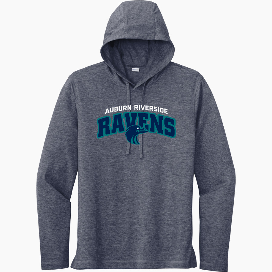 AUBURN RIVERSIDE HIGH SCHOOL RAVENS <span class="pdp-name-mascot">AUBURN RIVERSIDE RAVENS</span> Sport-Tek Men's PosiCharge Tri-Blend Long Sleeve Hoodie Tee