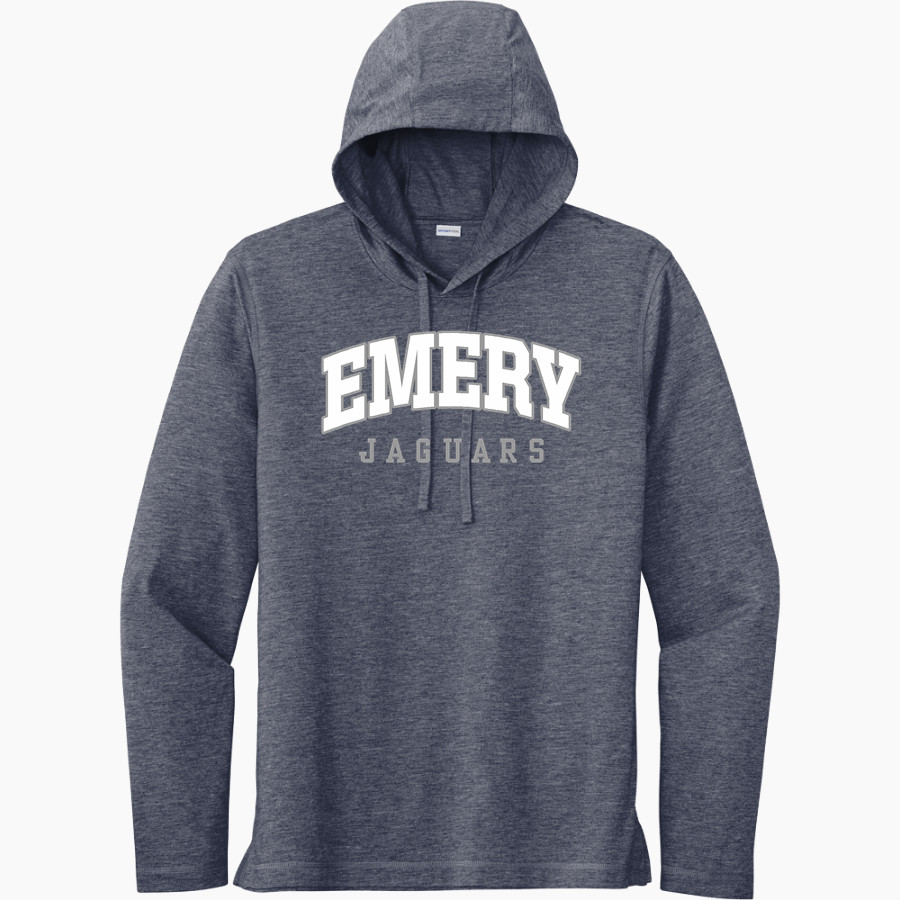 Emery Jaguars Sport-Tek Men's PosiCharge Tri-Blend Long Sleeve Hoodie Tee
