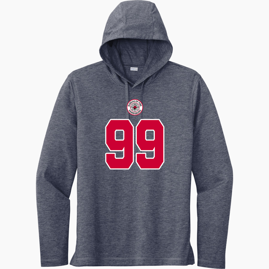 Bureau Of Fire Harrisburg Department <span class="pdp-name-mascot">Bureau Of Fire Harrisburg Department</span> Sport-Tek Men's PosiCharge Tri-Blend Long Sleeve Hoodie Tee