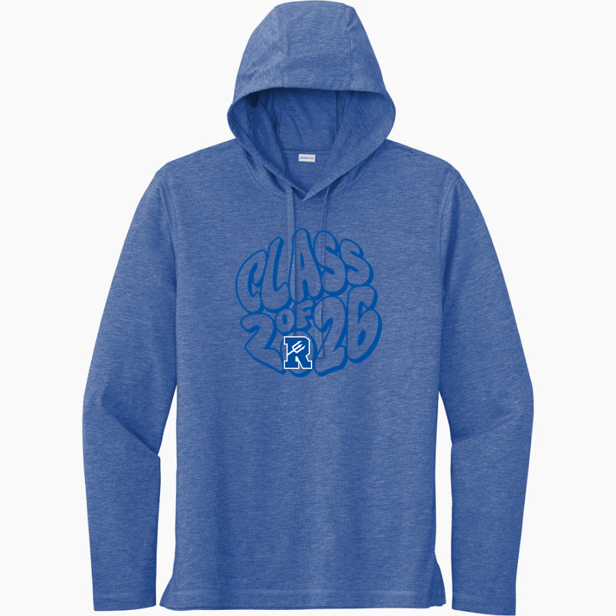 READING SENIOR HIGH SCHOOL BLUE DEVILS <span class="pdp-name-mascot">READING BLUE DEVILS</span> Sport-Tek Men's PosiCharge Tri-Blend Long Sleeve Hoodie Tee