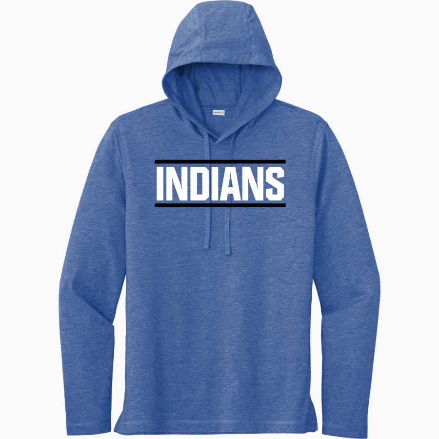 Towns County Indians Sport-Tek Men's PosiCharge Tri-Blend Long Sleeve Hoodie Tee