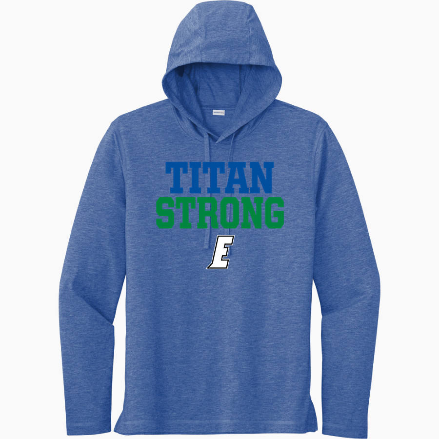 Eastern Florida State College <span class="pdp-name-mascot">Eastern Florida Titans</span> Sport-Tek Men's PosiCharge Tri-Blend Long Sleeve Hoodie Tee