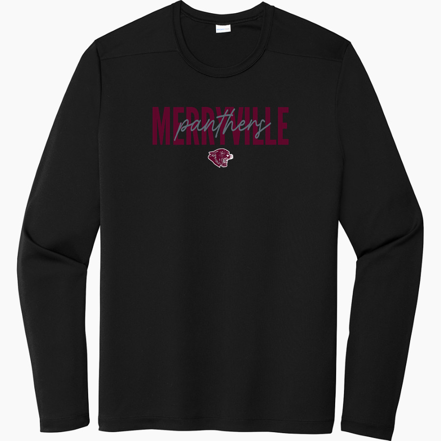 MERRYVILLE HIGH SCHOOL PANTHERS <span class="pdp-name-mascot">MERRYVILLE PANTHERS</span> Sport-Tek Men's Posi-UV Pro Long Sleeve T-Shirt