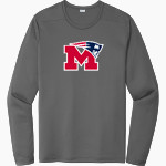 Marion Patriots Sport-Tek Men's Posi-UV Pro Long Sleeve T-Shirt Front Thumbnail