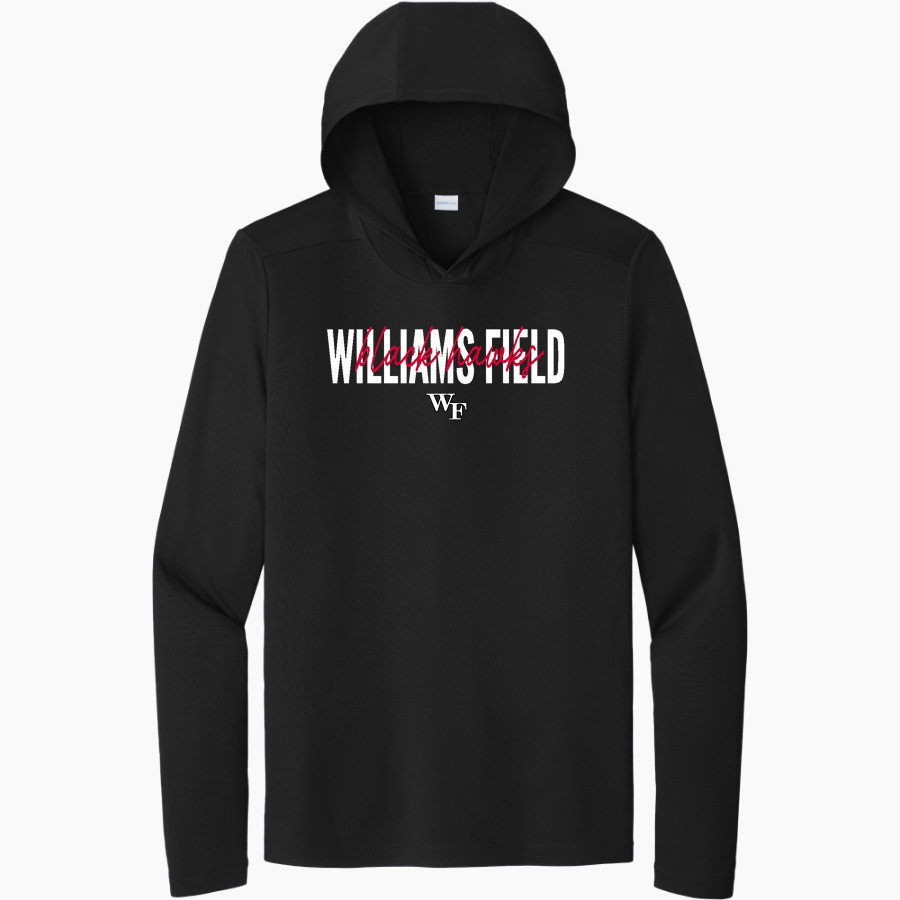 Williams Field Black Hawks <span class="pdp-name-mascot">Williams Field Black Hawks</span> Sport-Tek Men's Posi-UV Long Sleeve Hoodie