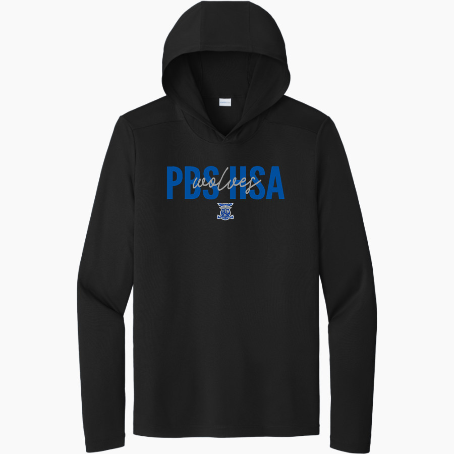 PBS HSA Wolves <span class="pdp-name-mascot">PBSHSA Wolves</span> Sport-Tek Men's Posi-UV Long Sleeve Hoodie