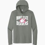 Minot State Beavers <span class="pdp-name-mascot">Minot State Beavers</span> Sport-Tek Men's Posi-UV Long Sleeve Hoodie Front Thumbnail