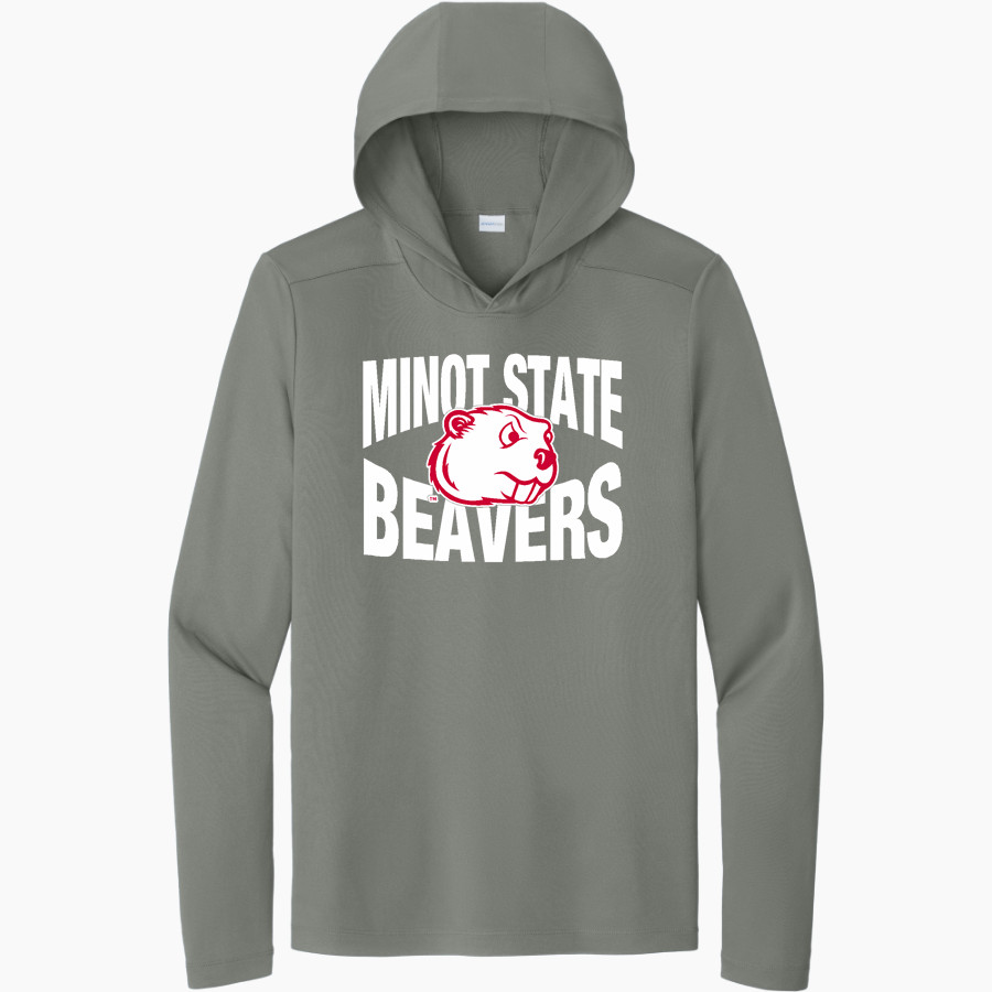 Minot State Beavers <span class="pdp-name-mascot">Minot State Beavers</span> Sport-Tek Men's Posi-UV Long Sleeve Hoodie