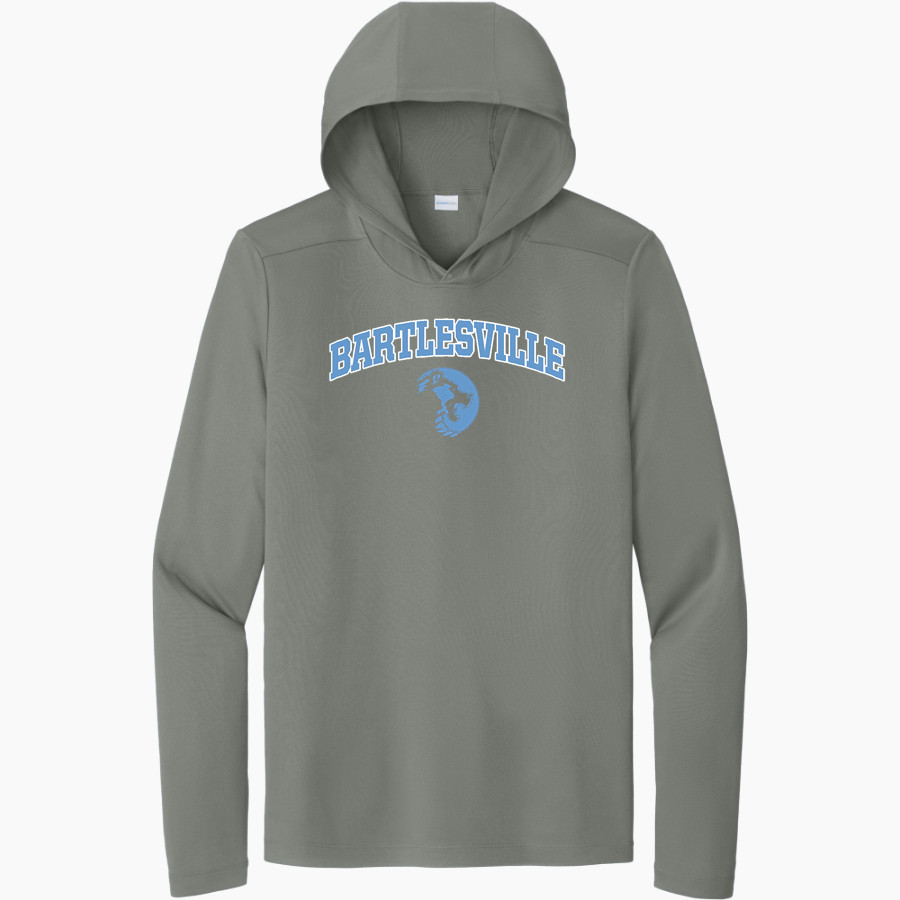 BARTLESVILLE HIGH SCHOOL BRUINS <span class="pdp-name-mascot">BARTLESVILLE BRUINS</span> Sport-Tek Men's Posi-UV Long Sleeve Hoodie