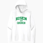 Risen Church <span class="pdp-name-mascot">Risen Church</span> Sport-Tek Men's Posi-UV Long Sleeve Hoodie Front Thumbnail