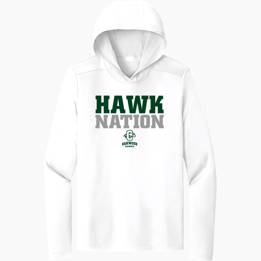Oakwood Hawks <span class="pdp-name-mascot">Oakwood Hawks</span> Sport-Tek Men's Posi-UV Long Sleeve Hoodie
