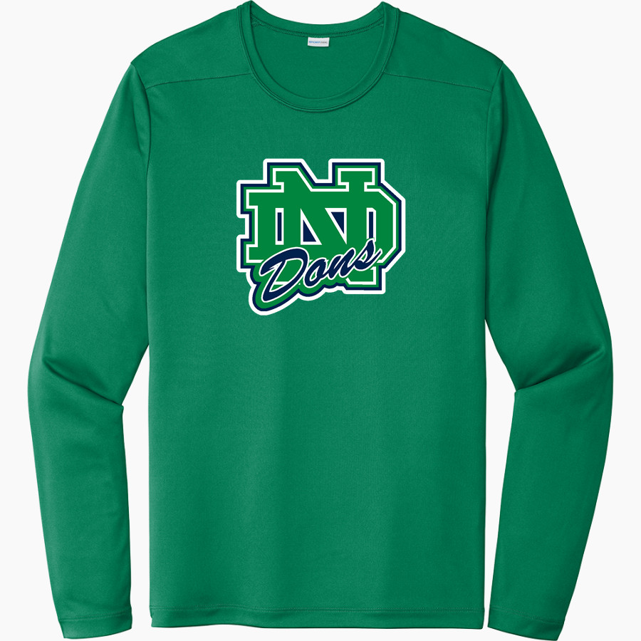 Notre Dame College Prep The Official Online Store <span class="pdp-name-mascot">Notre Dame Dons</span> Sport-Tek Men's Posi-UV Pro Long Sleeve T-Shirt