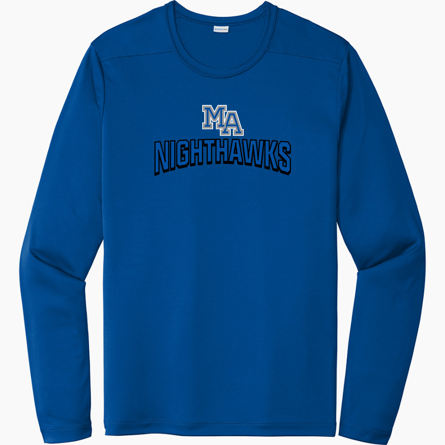 MAYWOOD ACADEMY HIGH SCHOOL NIGHTHAWKS <span class="pdp-name-mascot">MAYWOOD ACADEMY NIGHTHAWKS</span> Sport-Tek Men's Posi-UV Pro Long Sleeve T-Shirt