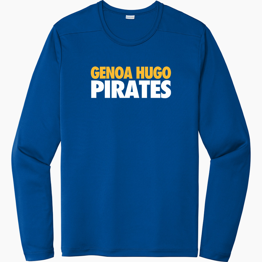 GENOA HUGO HIGH SCHOOL PIRATES Sport-Tek Men's Posi-UV Pro Long Sleeve T-Shirt