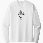 Bergman Dolphins <span class="pdp-name-mascot">Frank V. Bergman Elementary Dolphins</span> Sport-Tek Men's Posi-UV Pro Long Sleeve T-Shirt Front Thumbnail