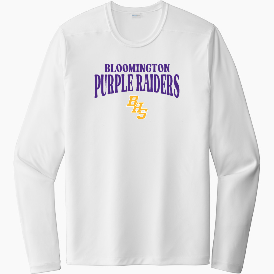BLOOMINGTON HIGH SCHOOL PURPLE RAIDERS <span class="pdp-name-mascot">BLOOMINGTON PURPLE RAIDERS</span> Sport-Tek Men's Posi-UV Pro Long Sleeve T-Shirt