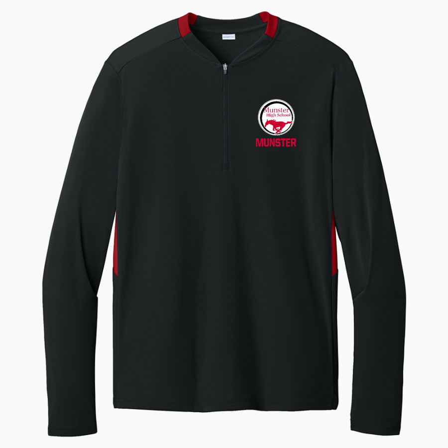 MUNSTER HIGH SCHOOL MUSTANGS <span class="pdp-name-mascot">MUNSTER MUSTANGS</span> Sport-Tek Club 1/4-Zip Pullover