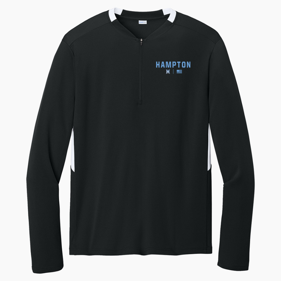 HAMPTON HIGH SCHOOL BULLDOGS <span class="pdp-name-mascot">HAMPTON BULLDOGS</span> Sport-Tek Club 1/4-Zip Pullover