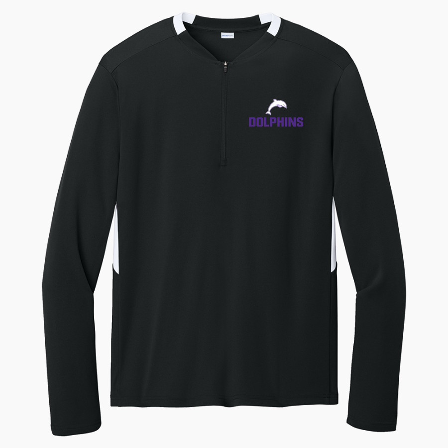Bergman Dolphins Sport-Tek Club 1/4-Zip Pullover