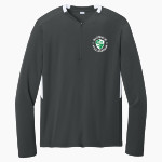 Communion of Saints School Sabres official sideline store Sport-Tek Club 1/4-Zip Pullover Front Thumbnail