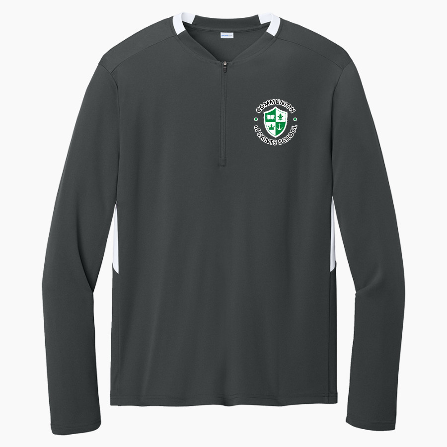 Communion of Saints School Sabres official sideline store Sport-Tek Club 1/4-Zip Pullover