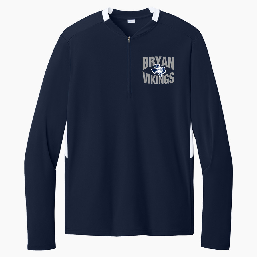 BRYAN HIGH SCHOOL VIKINGS <span class="pdp-name-mascot">BRYAN VIKINGS</span> Sport-Tek Club 1/4-Zip Pullover