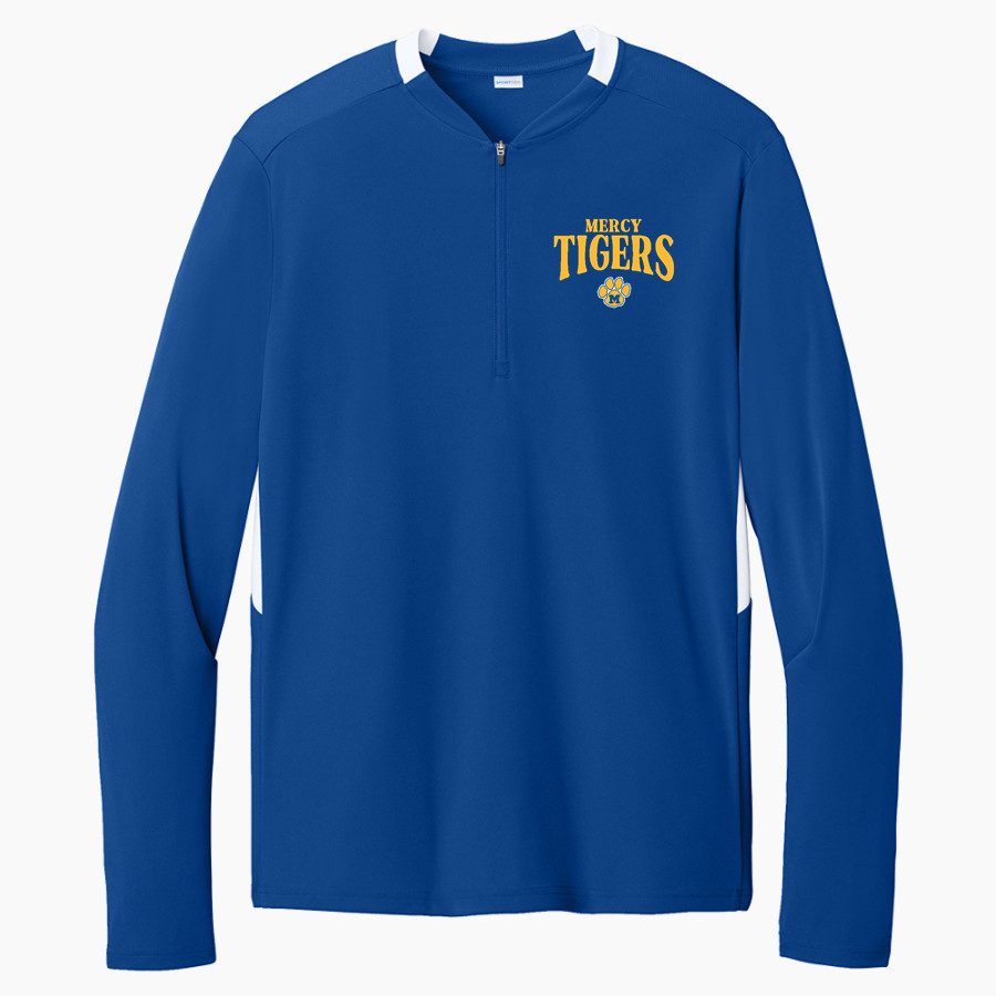 Mercy High School Tigers Online Store Sport-Tek Club 1/4-Zip Pullover