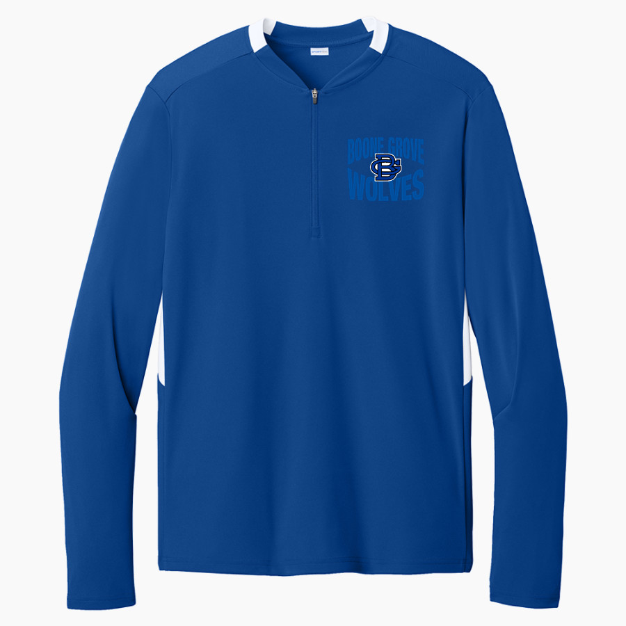 Boone Grove Wolves <span class="pdp-name-mascot">Boone Grove Wolves</span> Sport-Tek Club 1/4-Zip Pullover