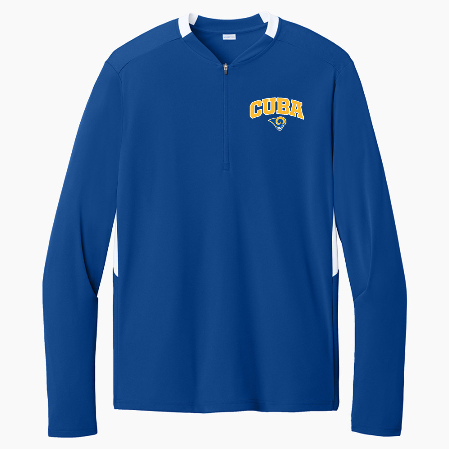 CUBA HIGH SCHOOL RAMS <span class="pdp-name-mascot">CUBA RAMS</span> Sport-Tek Club 1/4-Zip Pullover