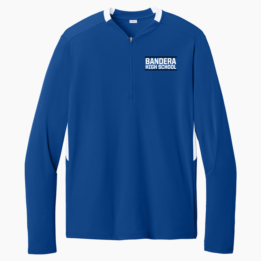 BANDERA HIGH SCHOOL BULLDOGS Sport-Tek Club 1/4-Zip Pullover