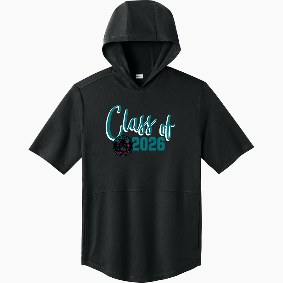 Gotham Tech Gargoyles <span class="pdp-name-mascot">Gotham Tech High School Gargoyles</span> Sport-Tek Men's Club Short Sleeve Hoodie