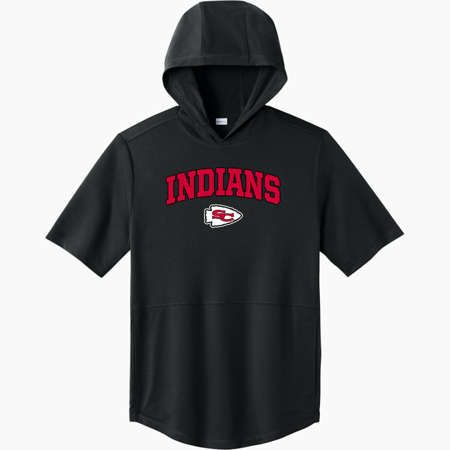STEPHENS COUNTY HIGH SCHOOL INDIANS <span class="pdp-name-mascot">STEPHENS COUNTY INDIANS</span> Sport-Tek Men's Club Short Sleeve Hoodie