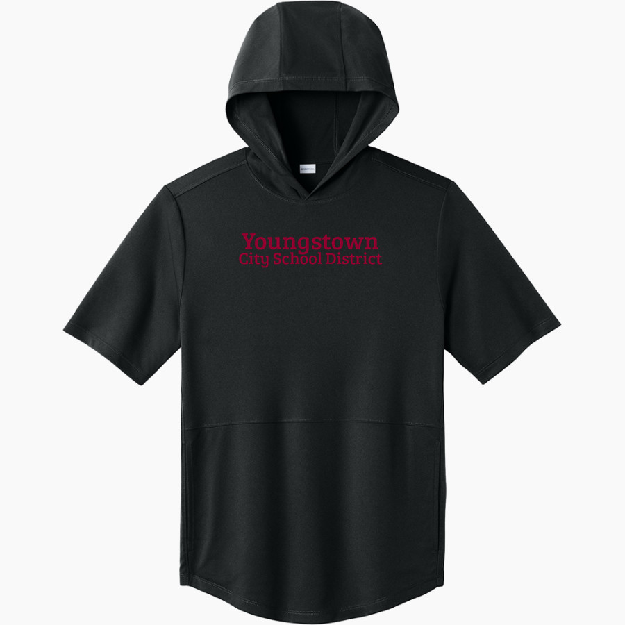 Youngstown City School District Online Store <span class="pdp-name-mascot">Youngstown City School District</span> Sport-Tek Men's Club Short Sleeve Hoodie