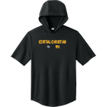 Central Christian Tigers <span class="pdp-name-mascot">Central Christian College Tigers</span> Sport-Tek Men's Club Short Sleeve Hoodie Front Thumbnail