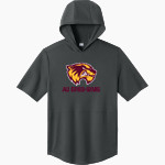 Au Gres-Sims HIGH SCHOOL WOLVERINES <span class="pdp-name-mascot">AU GRES - SIMS WOLVERINES</span> Sport-Tek Men's Club Short Sleeve Hoodie Front Thumbnail