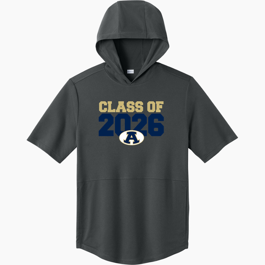 Alexander Central Cougars <span class="pdp-name-mascot">Alexander Central Cougars</span> Sport-Tek Men's Club Short Sleeve Hoodie