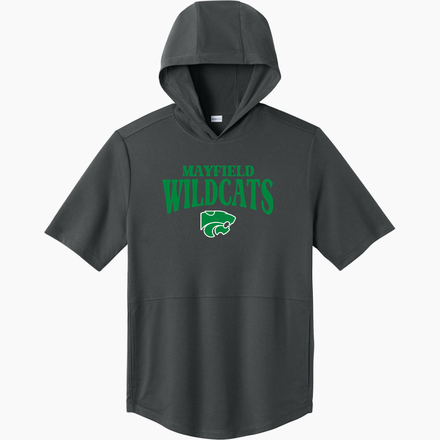 MAYFIELD HIGH SCHOOL WILDCATS <span class="pdp-name-mascot">MAYFIELD WILDCATS</span> Sport-Tek Men's Club Short Sleeve Hoodie