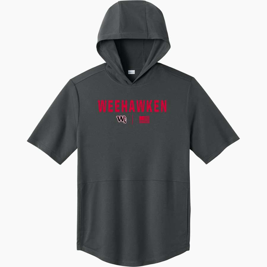 WEEHAWKEN HIGH SCHOOL Weehawken <span class="pdp-name-mascot">WEEHAWKEN INDIANS</span> Sport-Tek Men's Club Short Sleeve Hoodie