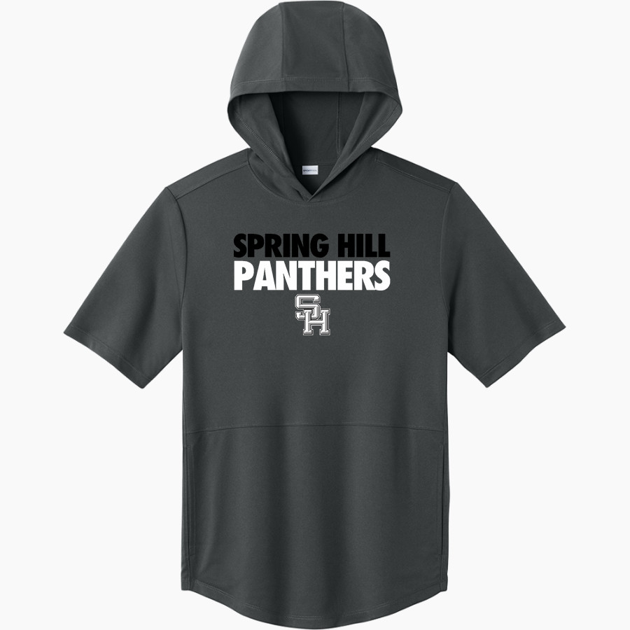 Spring Hill Panthers <span class="pdp-name-mascot">Spring Hill Panthers</span> Sport-Tek Men's Club Short Sleeve Hoodie