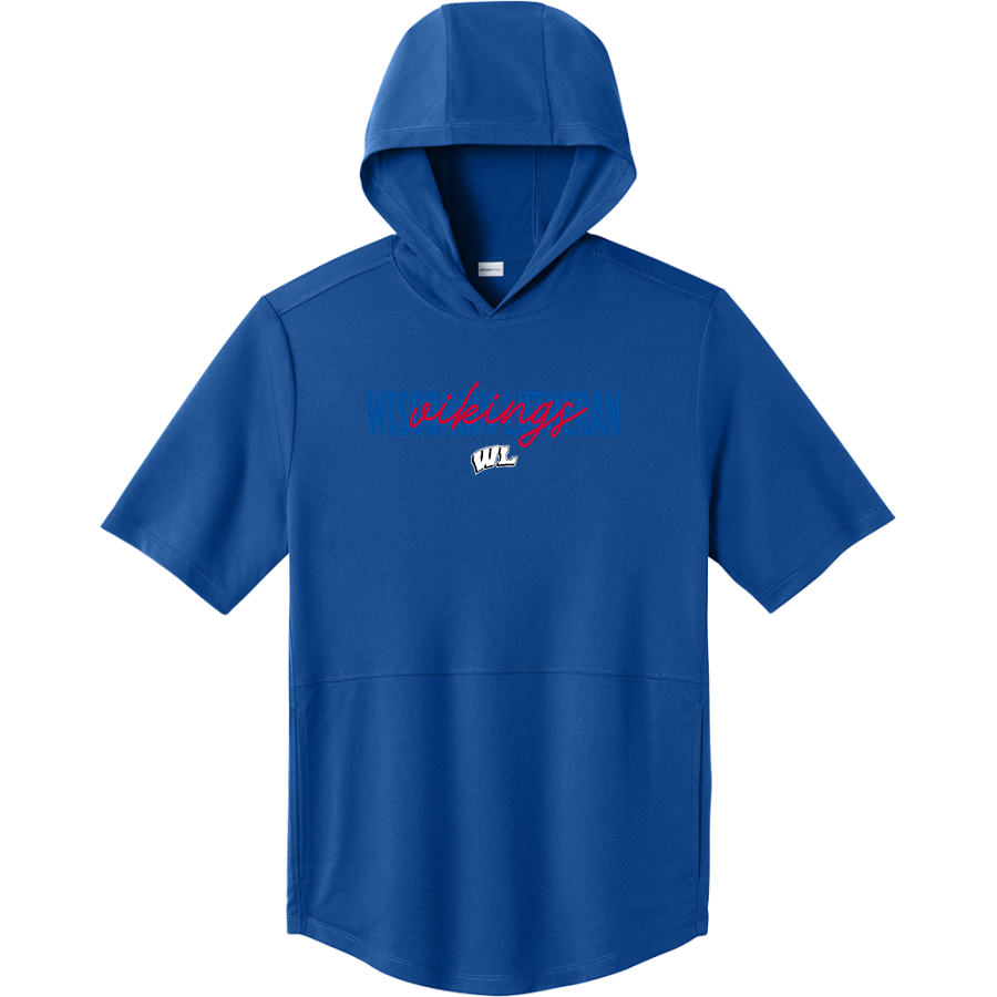 Wisconsin Lutheran Vikings <span class="pdp-name-mascot">Wisconsin Lutheran Vikings</span> Sport-Tek Men's Club Short Sleeve Hoodie