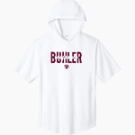 Buhler High School Crusaders Online Store <span class="pdp-name-mascot">Buhler Crusaders</span> Sport-Tek Men's Club Short Sleeve Hoodie Front Thumbnail