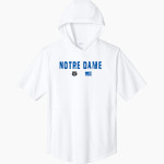 Notre Dame Bulldogs <span class="pdp-name-mascot">Notre Dame Bulldogs</span> Sport-Tek Men's Club Short Sleeve Hoodie Front Thumbnail