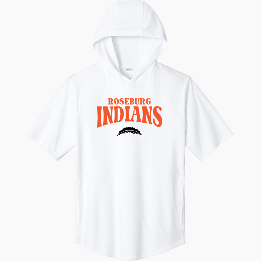 Roseburg Indians <span class="pdp-name-mascot">Roseburg Indians</span> Sport-Tek Men's Club Short Sleeve Hoodie