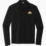 Breck Mustangs Sport-Tek Posi-UV Pro Long Sleeve Polo Front Thumbnail